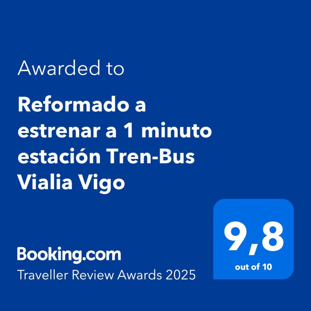 Tranquilo Apartamento Con Parking Gratis Vigilado 24H Vigo Esterno foto